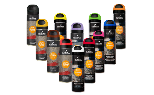 Traceur de chantier S-MARK Bleu Fluo