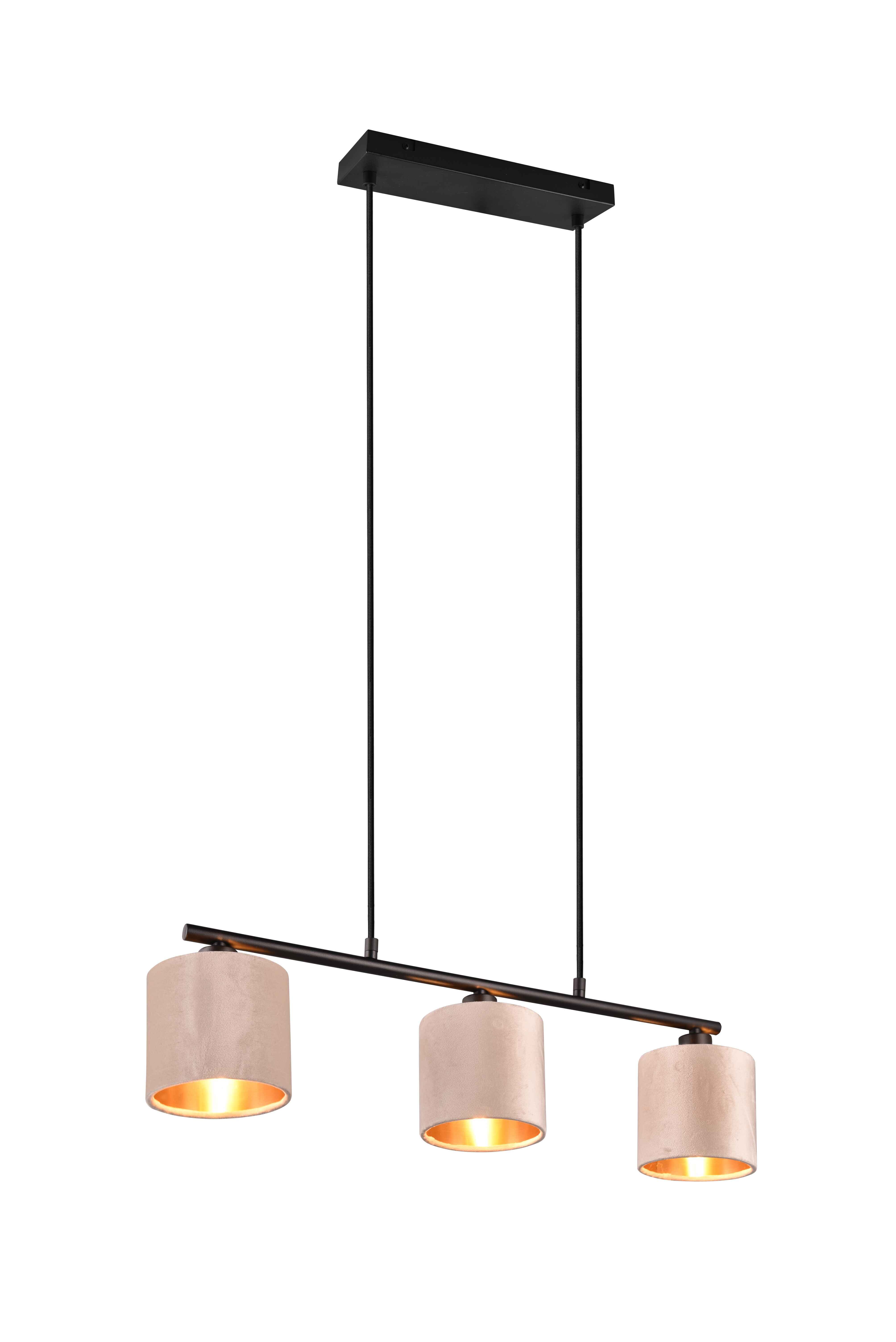 Lampa wisząca JULIETA kremowo-złota 3xE14x40W metal wym:150x66x12cm IP20 Trio