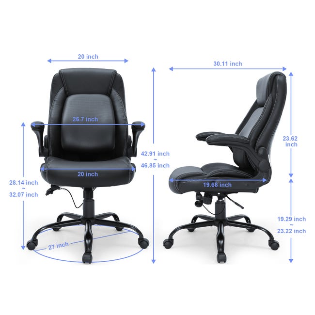 COSTWAY Sedia Da Ufficio Con Supporto Lombare, Sedia Ergonomica Reclinabile Per Computer Con Poggiatesta E Braccioli Regolabili 68009221 COSTWAY Sedia Da Ufficio Con Supporto Lombare, Sedia Ergonomica Reclinabile Per Computer Con Poggiatesta E Braccioli Regolabili 68009221