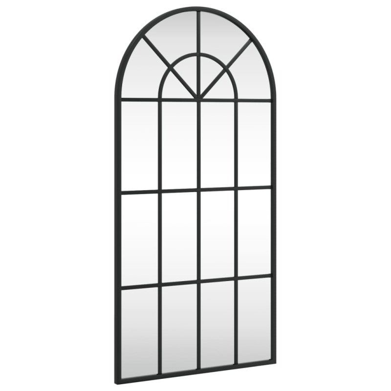 Miroir mural noir 40x80 cm arche fer - 2