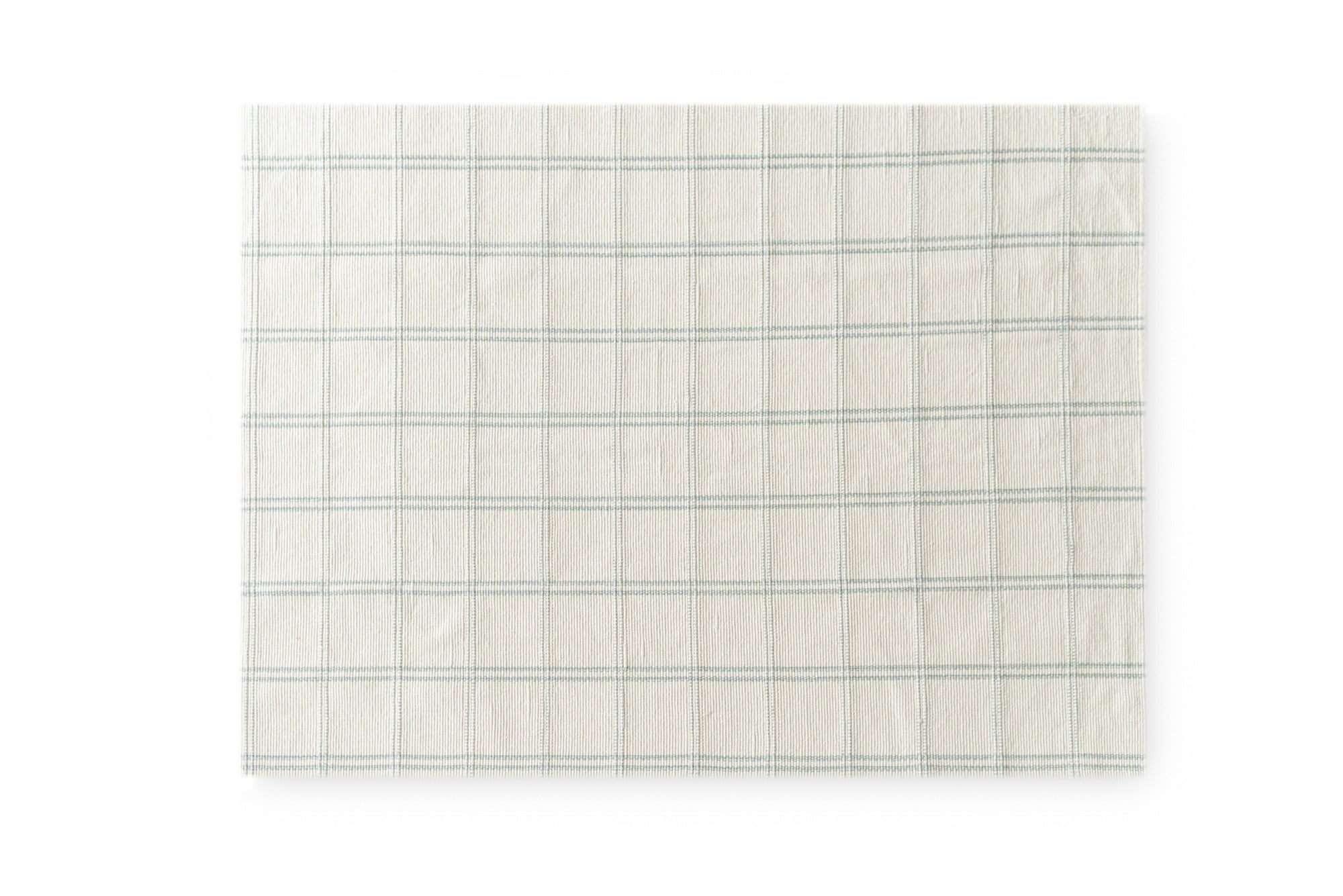 Dywan bawełniany beżowy z turkusowymi kwadratami 160x230cm
