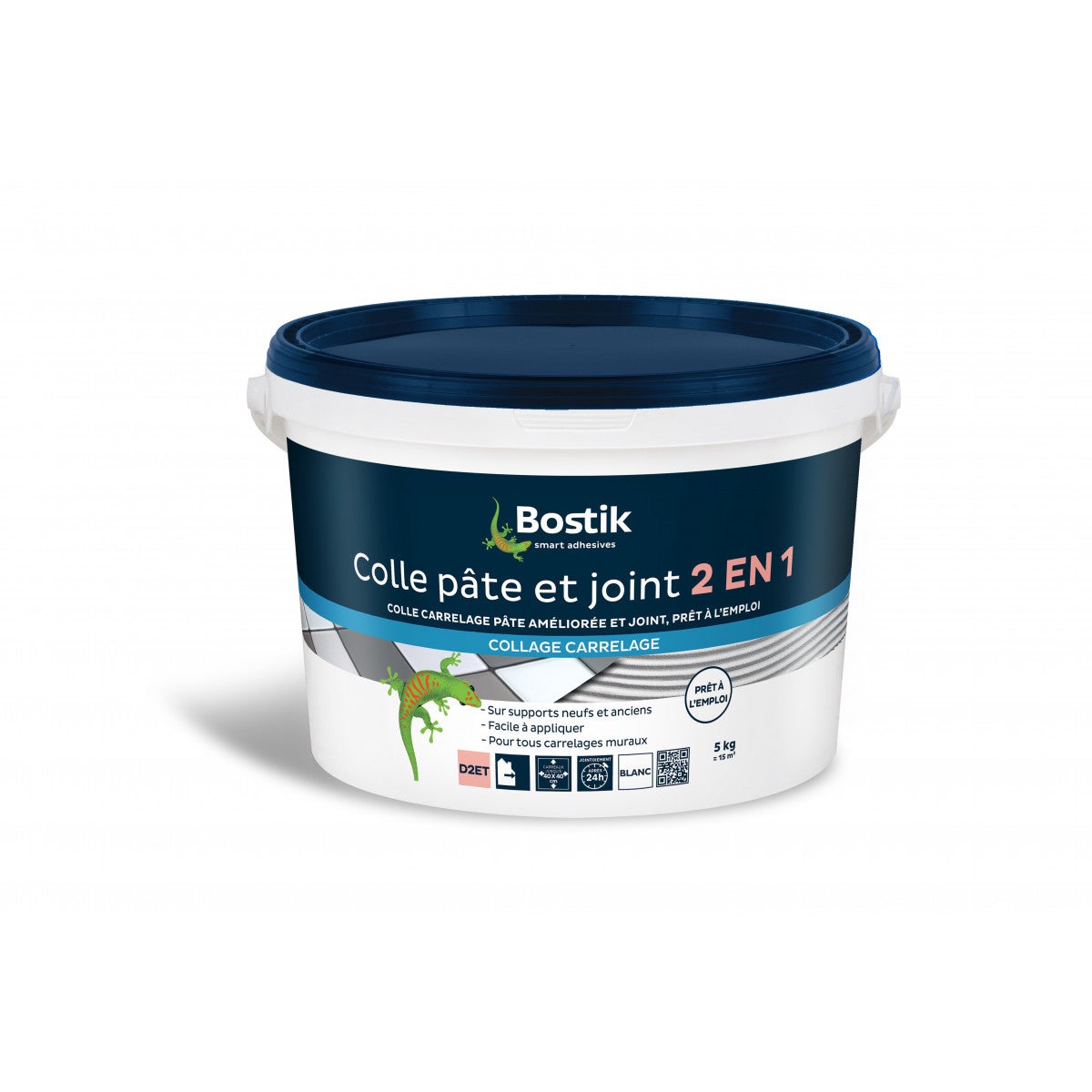 COLLE ET JOINT BLANC 1.5KG PAE BOSTIK BOSTIK - 30600796 - 2