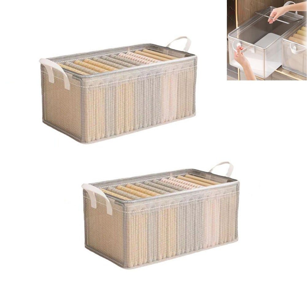 PANTONE Organiseur D'armoire Peu Encombrante, Boîte De Rangement Pour Objets Et Vêtements Avec Poche Parfum Armoire, Boîte De Rangement Pour Enfants Et Vêtements Pliables, Boîtes Pour Armoire De