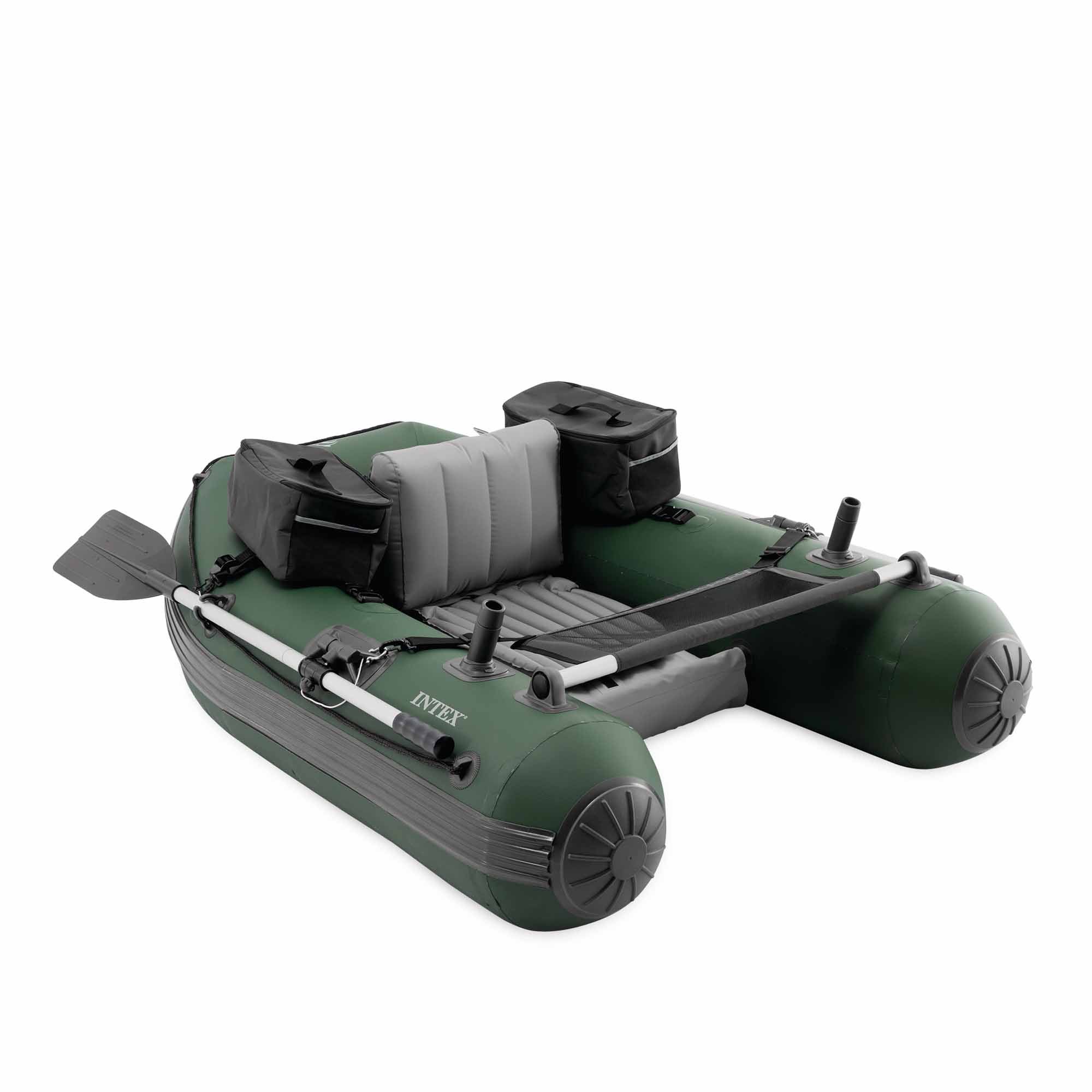 Belly Boat Gonfiabile Per Pesca - Doppia Camera Aria In PVC, 185 Cm - Foto 2