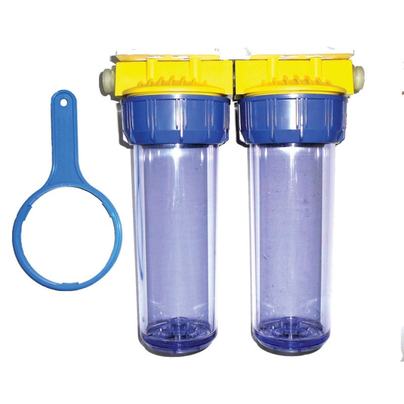 FILTRE DUO 20X27 COMPLET BY PASS (FILTRE +ANTI CALCAIRE CORROSION) - 2