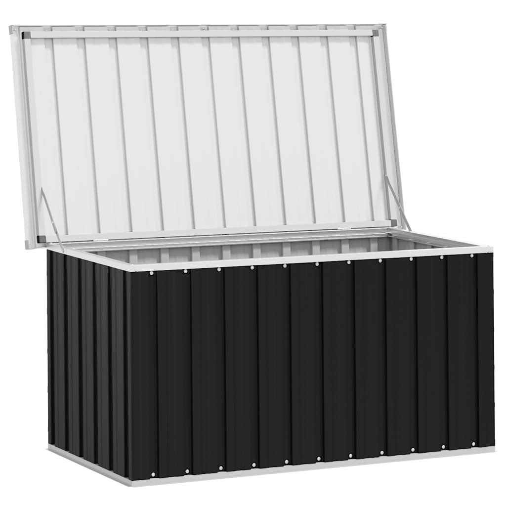 vidaXL Boîte de rangement de jardin Anthracite 129x67x65 cm - 5