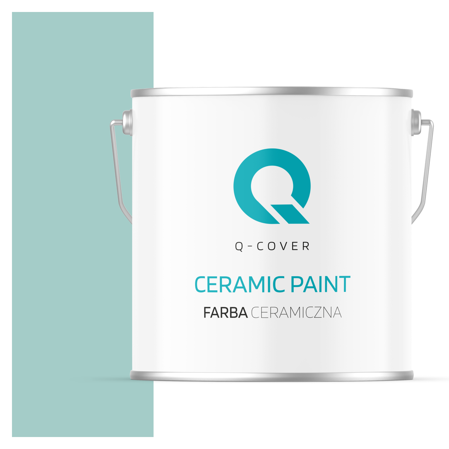 Farba Ceramiczna Do Ścian i Sufitów Q-Cover Miętowy H1553 Głęboki Mat 5L