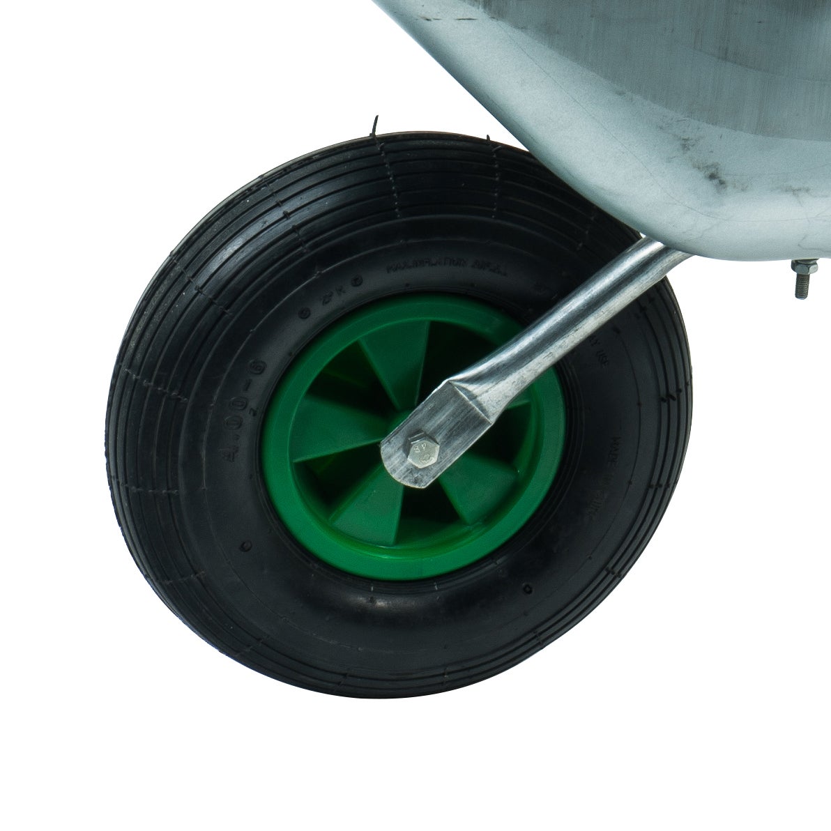 Brouette en acier galvanisé avec roue gonflée WERKA PRO - 4