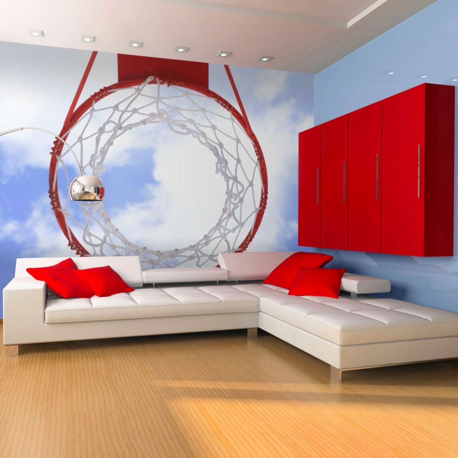 Papier peint basketball - 250 x 193 cm | Leroy Merlin