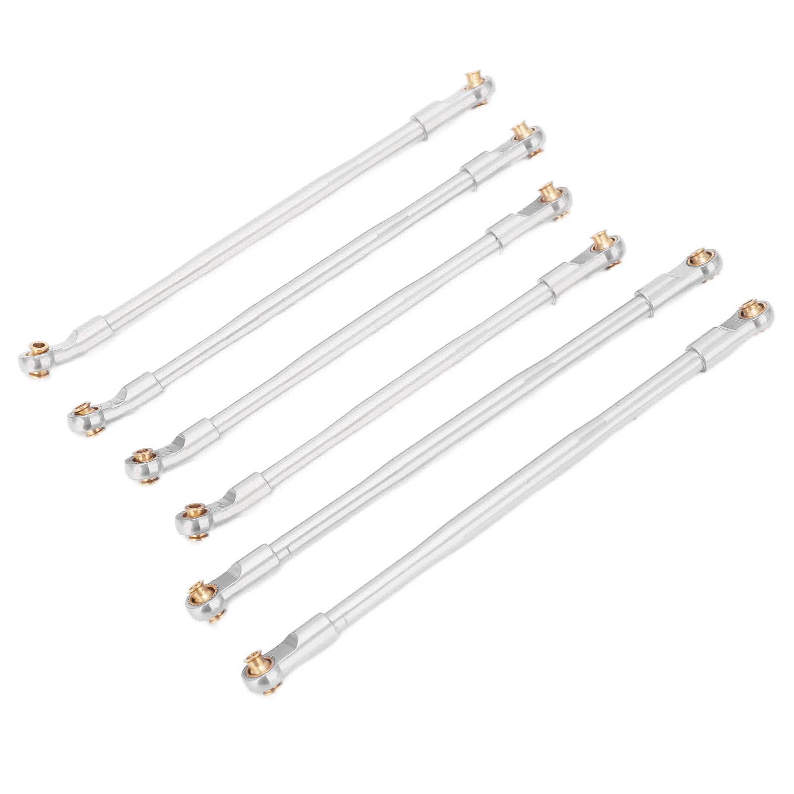 Lot de 6 tiges de traction en métal pour voiture RC, résistantes à l