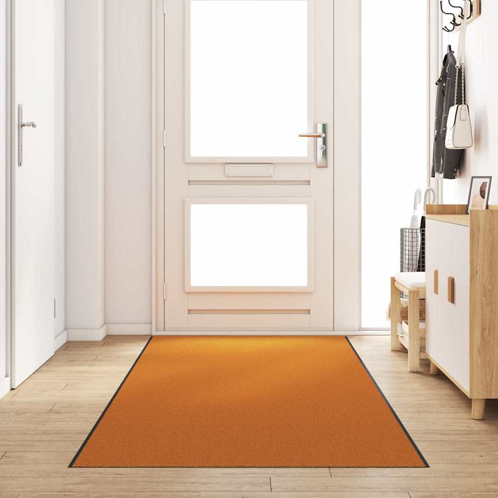 Dywanik wejściowy Inny Pomarańczowy i Czarny 120 x 400 cm vidaXL