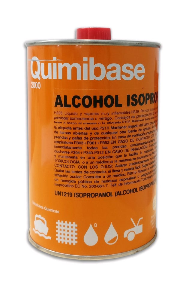 LOT DE 6 - Alcool isopropylique 99.9% - Bidon 1L - Fibre Optique