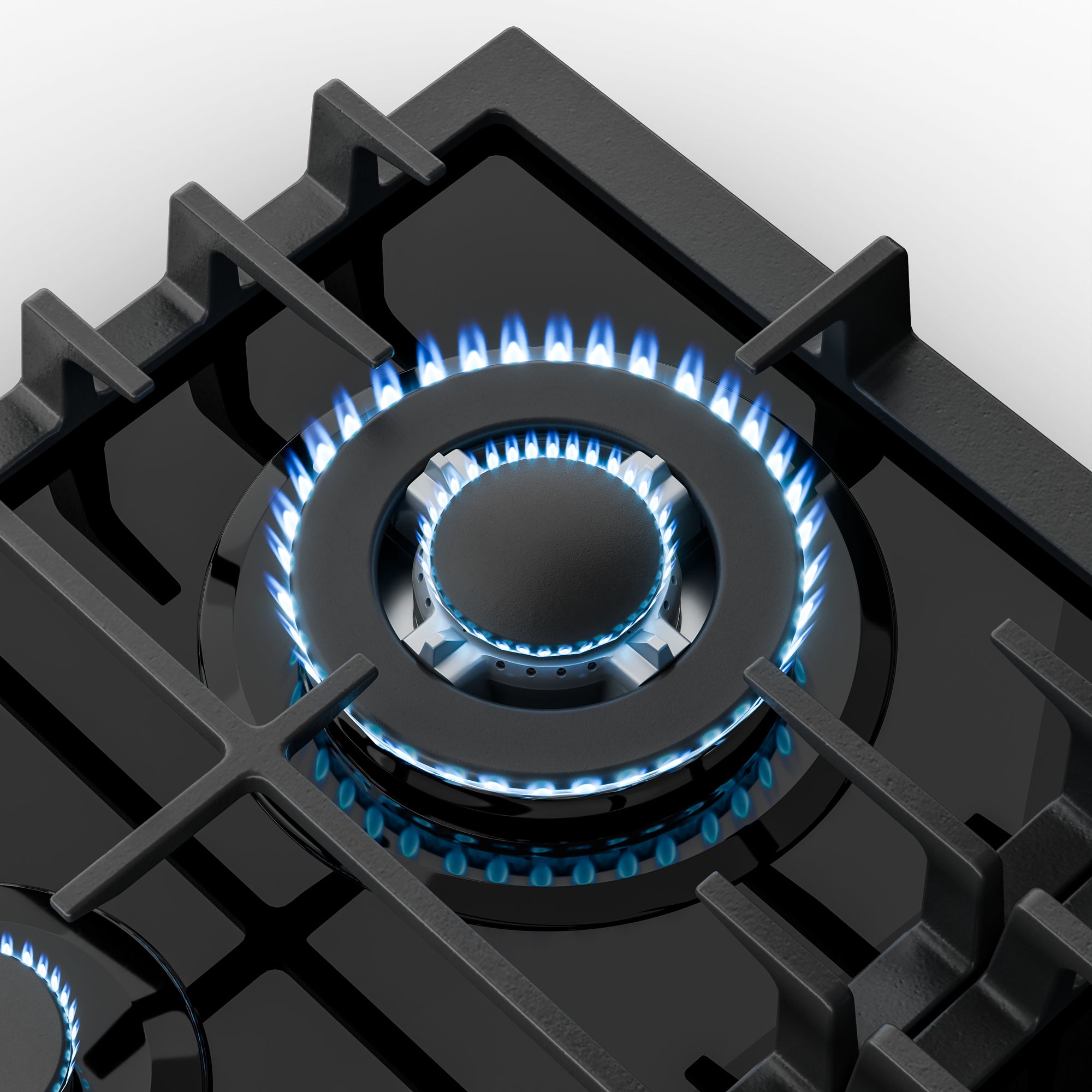 Klarstein Victoria 4 Zones cuisinière à gaz 4 feux vitrocéramique noire - 7
