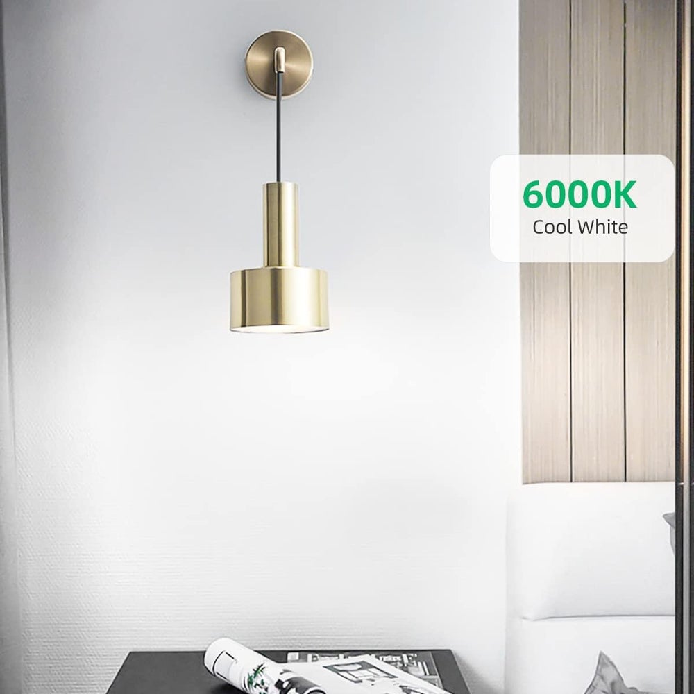 IOOMVOL Lot de 6 ampoules LED G9 3W, équivalent à un halogène de 30W, blanc froid 6000K 380LM, pour chambre à coucher, salon, cuisine, jardin - 2