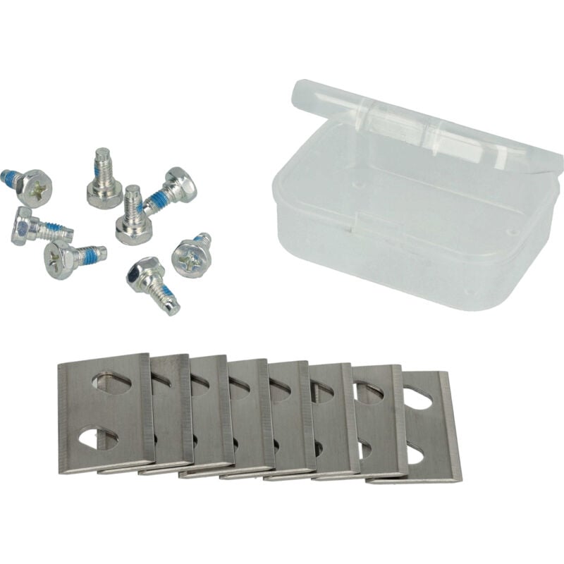 8x Ostrza kompatybilne z kosiarkami Cub Cadet XR5 4000, 3000, 2000, 1000 - Ostrza zamienne, srebrne, stal chromowo-węglowa