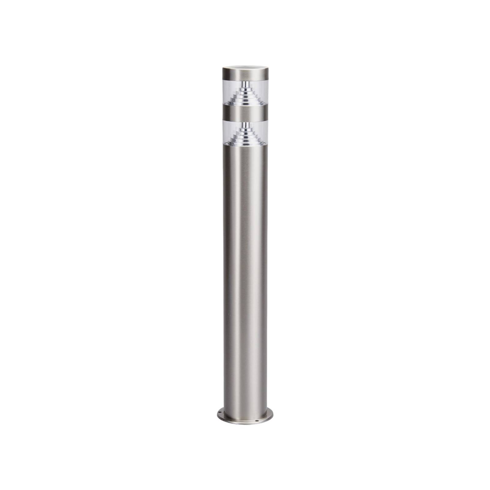 Lindby, bolardo luminoso led lanea, 60 cm, gris, acero inoxidable, ip44, iluminación de senderos, baliza, iluminación de senderos, farola