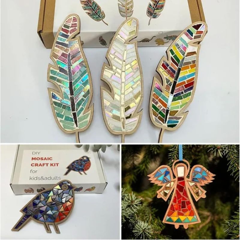 Kit de mosaïque DIY, Carreaux de mosaïque en verre DIY pour loisirs créatifs, Loisirs créatifs pour adultes et adolescents - 6