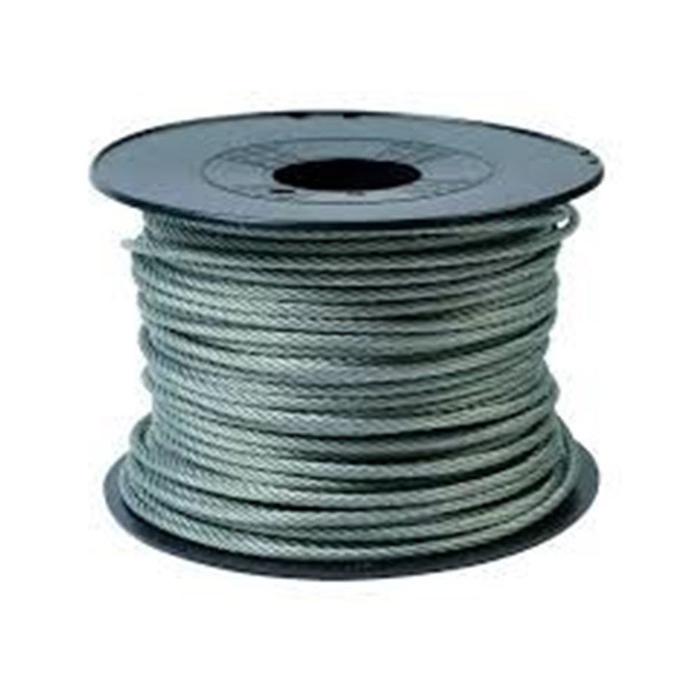 Câble Galvanisé 4 Mm X 20 M - Charge Max 185 Kg - 6x7 FE - Pour Suspension, Jardin, Bricolage