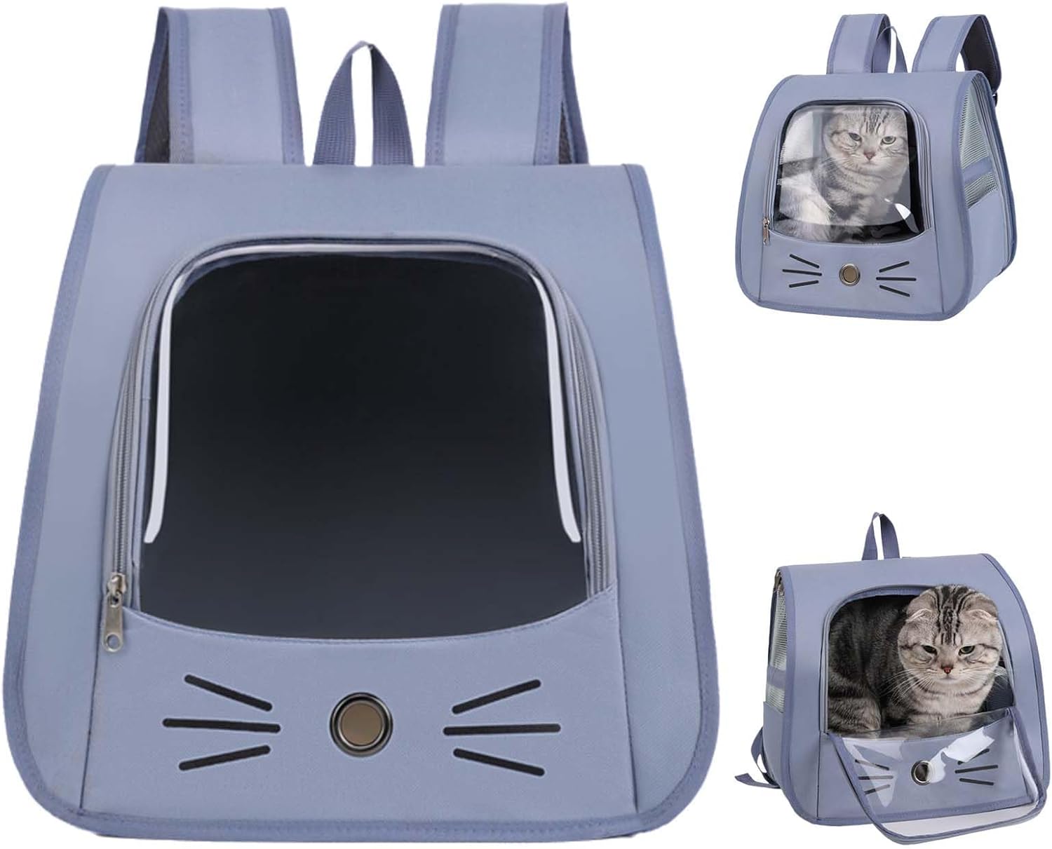 Sac Transport Chat 35×35×25cm Bleu, Sac à Dos Portable Pliable pour ...