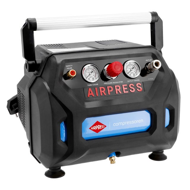 COMPRESOR DE AIRE SIN ACEITE AIRPRESS H 215-6 8 BAR 1,5 CV / 1,1 KW 92 L/MIN 6 L