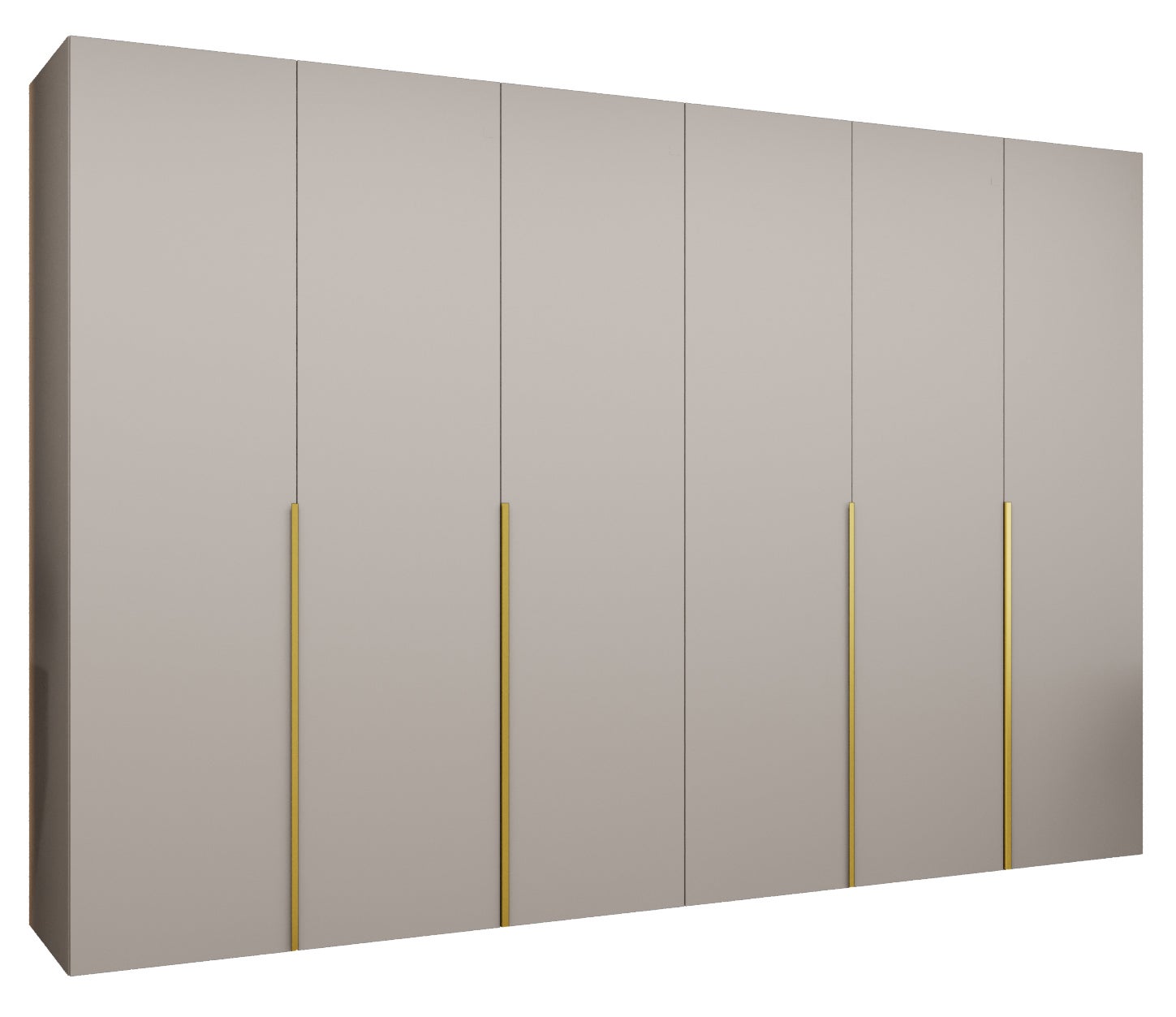 Szafa uchylna otwierana Alicante 1 300 x 52 x 202 cm kaszmir + u. złoty Abiks Meble