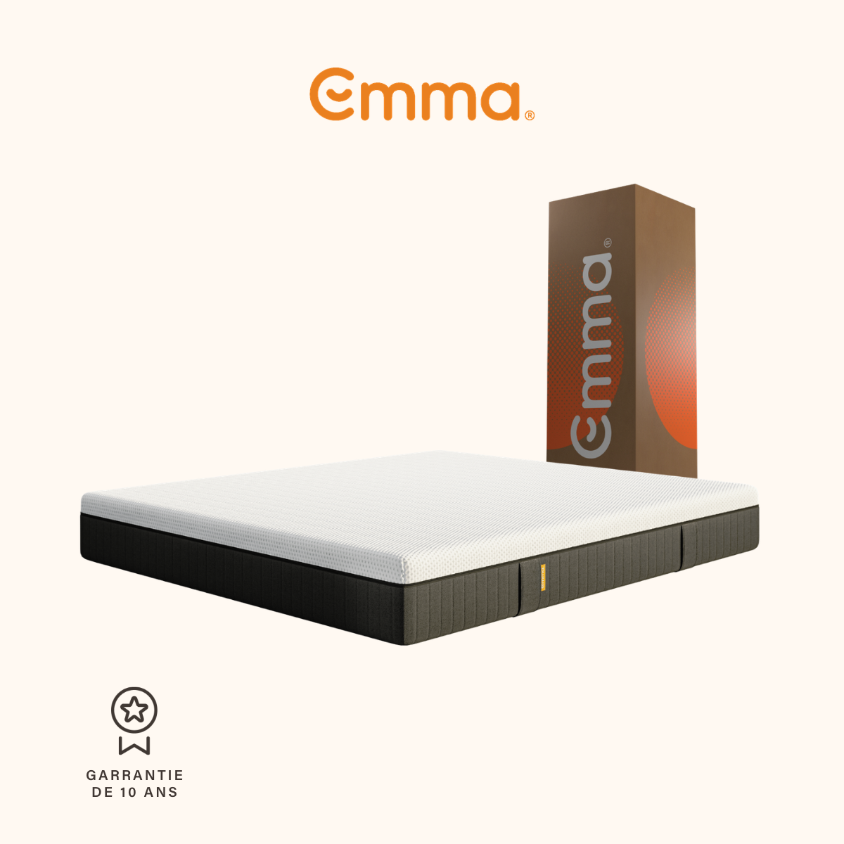 EMMA | Matelas Original Lite+ 160x200 cm | Ressorts + Mousse à Mémoire de Forme | Housse Plus Respirante| Confort 5 couches 22cm - 5