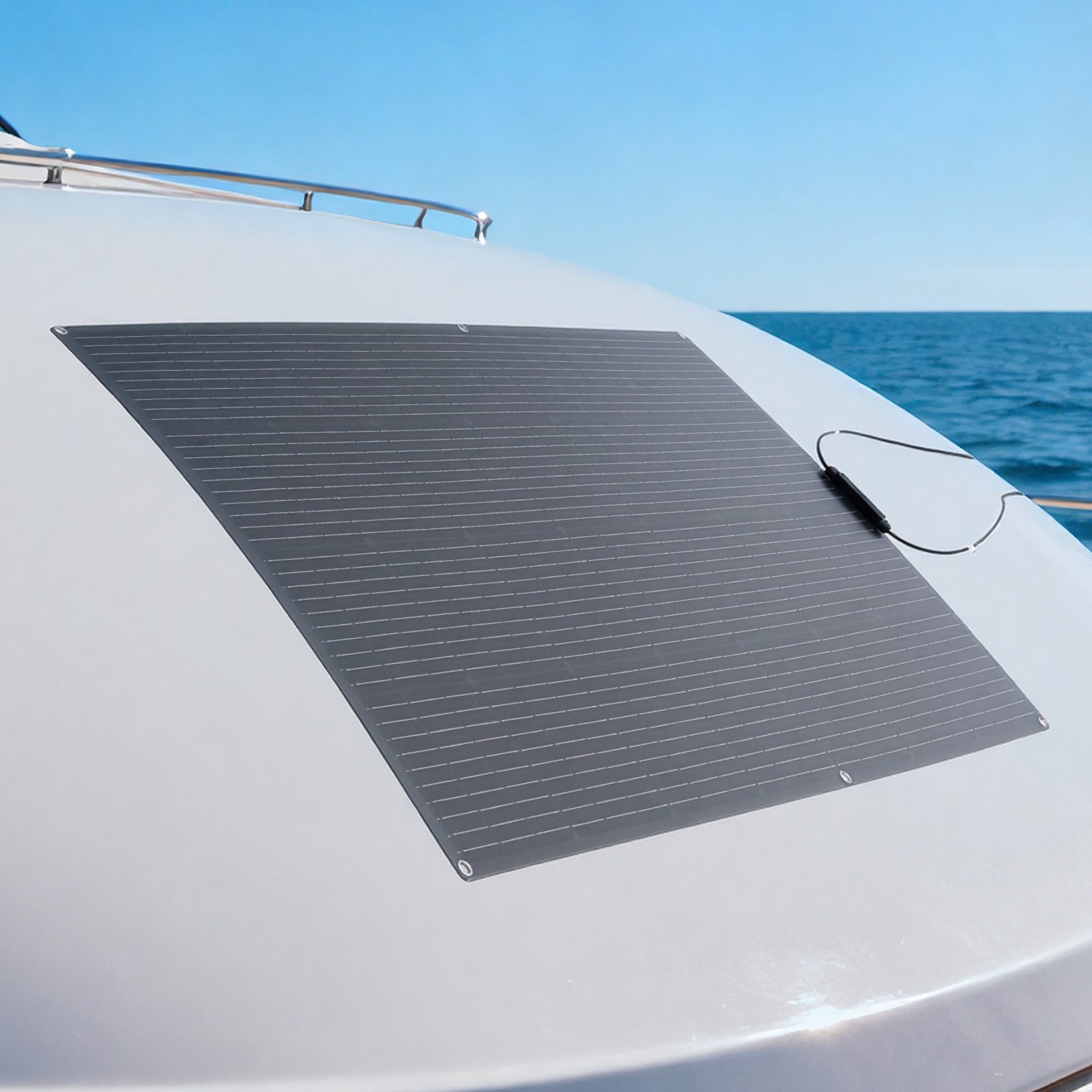 Panel słoneczny półelastyczny VEVOR 200 W monokrystaliczny IP67 do kampera łodzi - 8