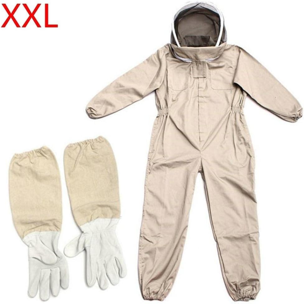 Combinaison d'apiculture professionnelle avec gants, combinaison d'apiculture professionnelle pour homme et femme, combinaison d'apiculture，XXL - 6