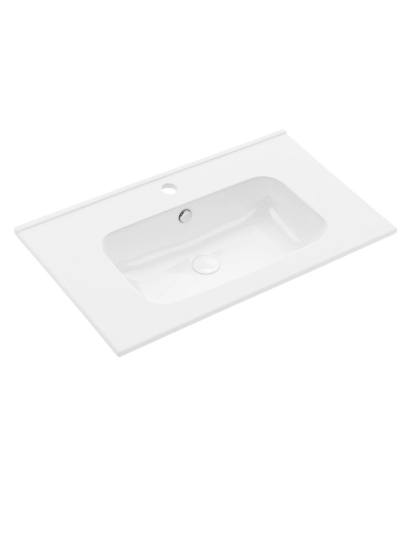 Umywalka meblowa Uptrend VENTA 80 biały połysk, z otworem na baterię oraz przelewem 1 szt.