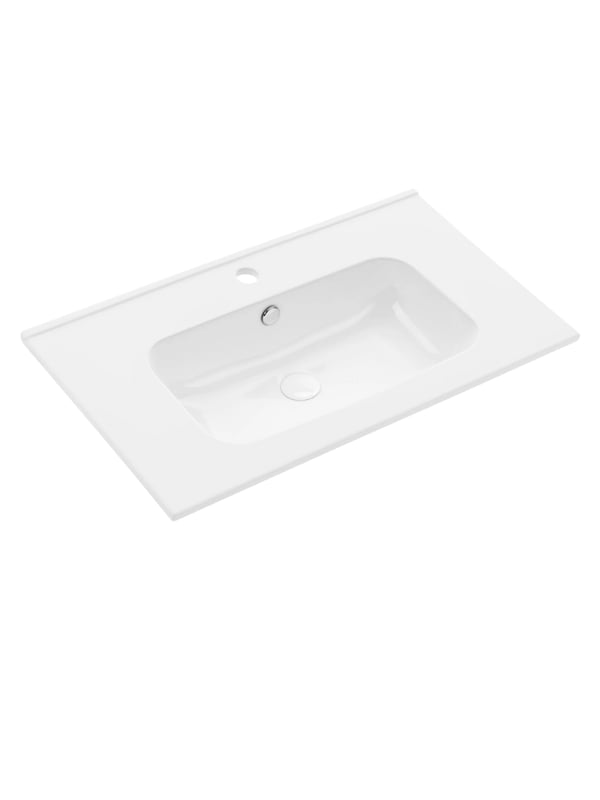 Umywalka meblowa Uptrend VENTA 80 biały połysk, z otworem na baterię oraz przelewem 1 szt.