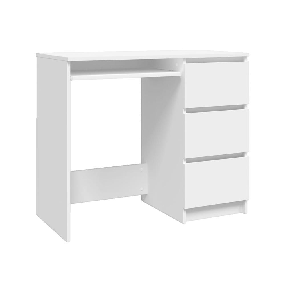 Bureau Blanc 90x45x76 cm Bois d’ingénierie vidaXL - 2