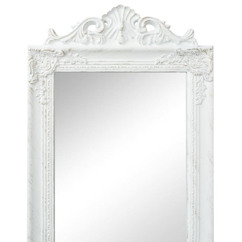 Miroir sur pied Style baroque 160x40 cm Blanc - 2