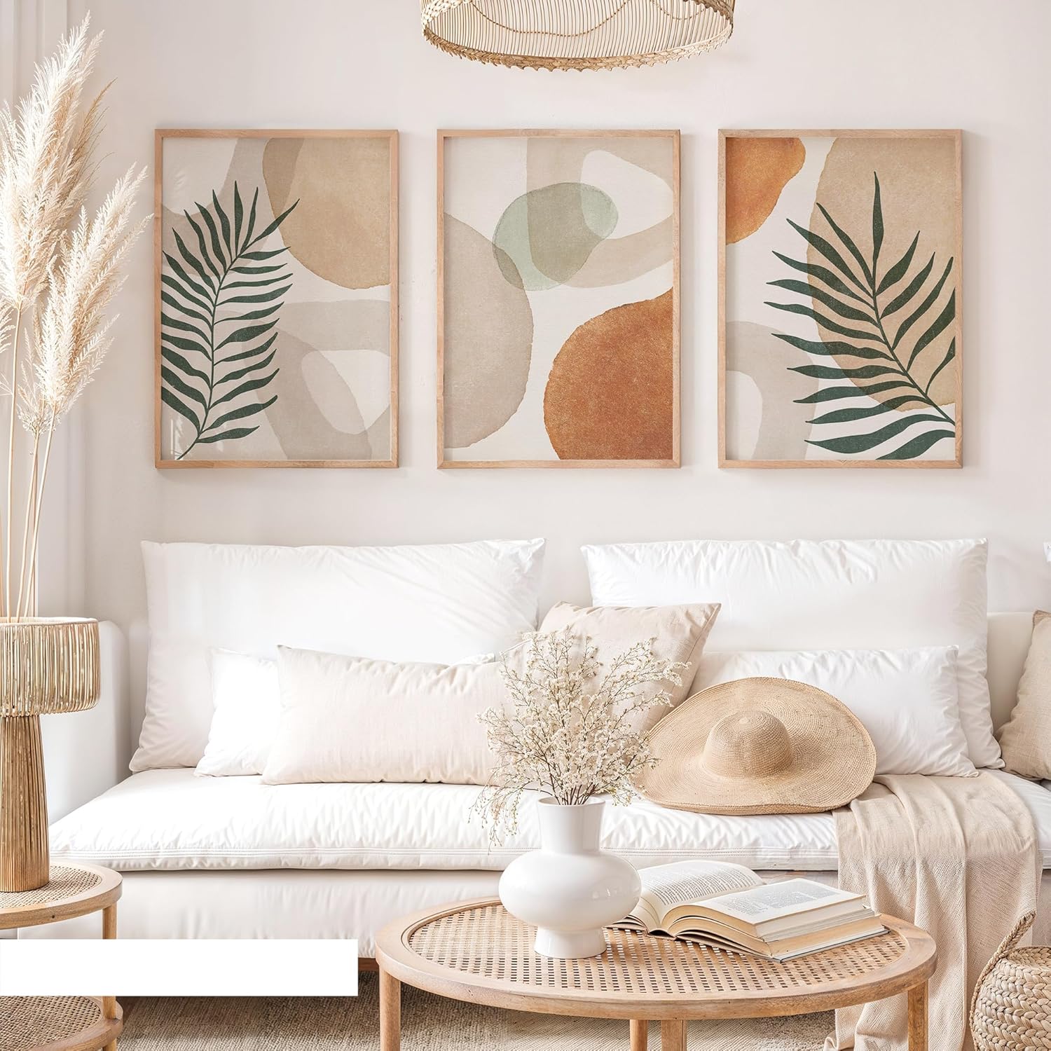 Lot de 3 Tableau Decoration Murale Affiche Décoration Chambre Maison Cousine - Poster Mural Tableaux Déco Boho Salon,sans cadre,Abstrait - 5