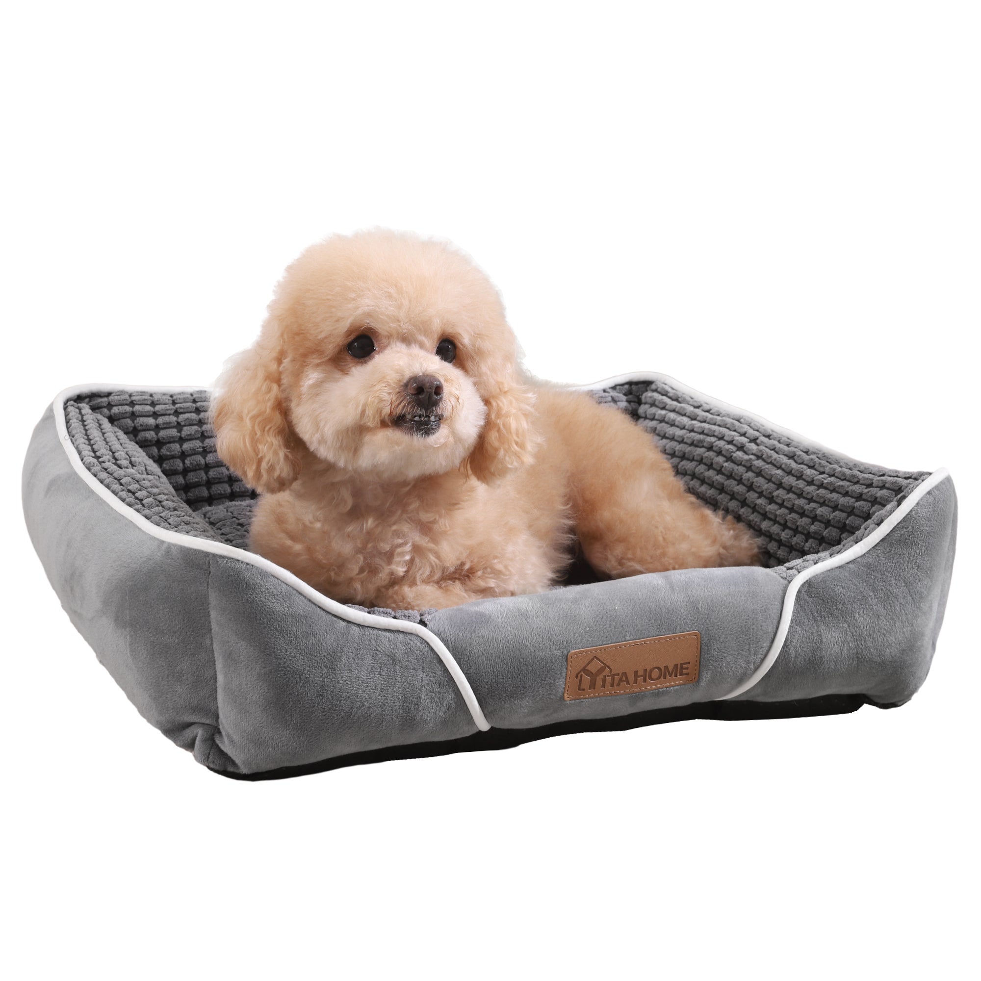 Cesta YITAHOME Perro pequeño Gris Funda desenfundable