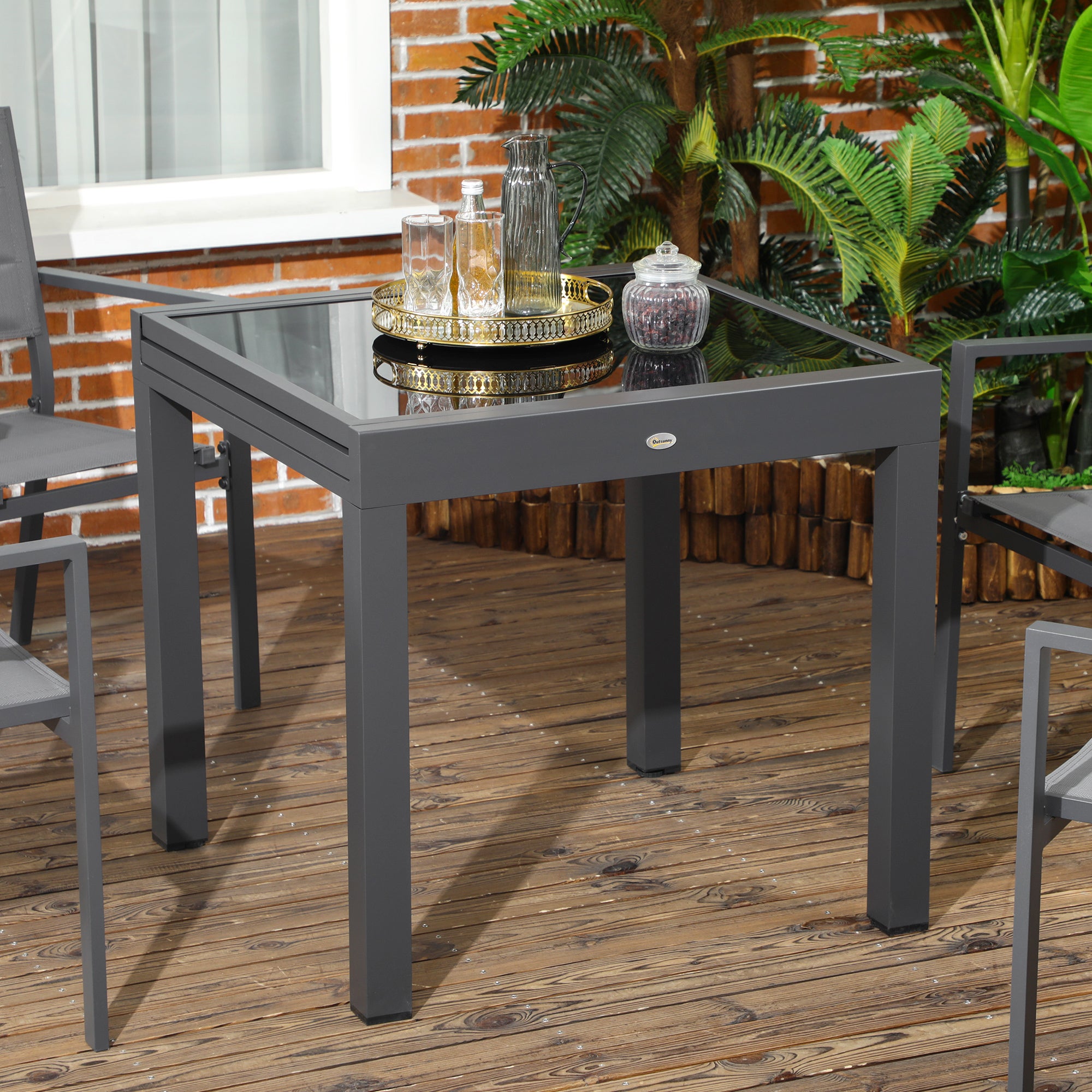 Table de jardin extensible Aluminium Outsunny - 7
