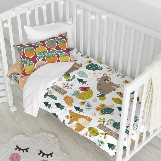 Harvestwood Parure housse de couette Berceau 100x120 cm