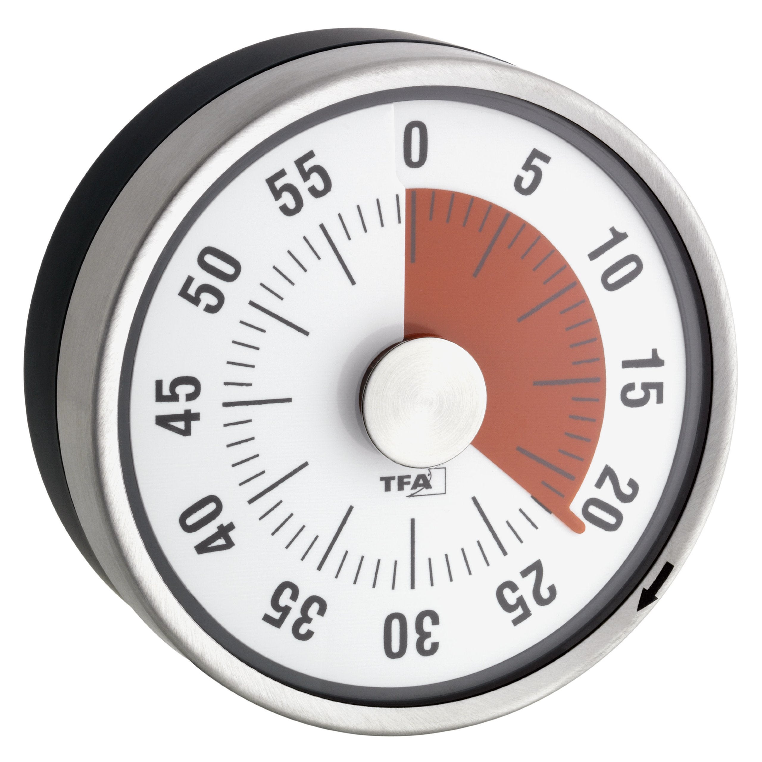 Timer Da Cucina Magnetico Meccanico 60 Minuti, Acciaio Inox, Sveglia 70dB, Senza Batterie, Per Uova, Cottura, Sport E Studio - 4