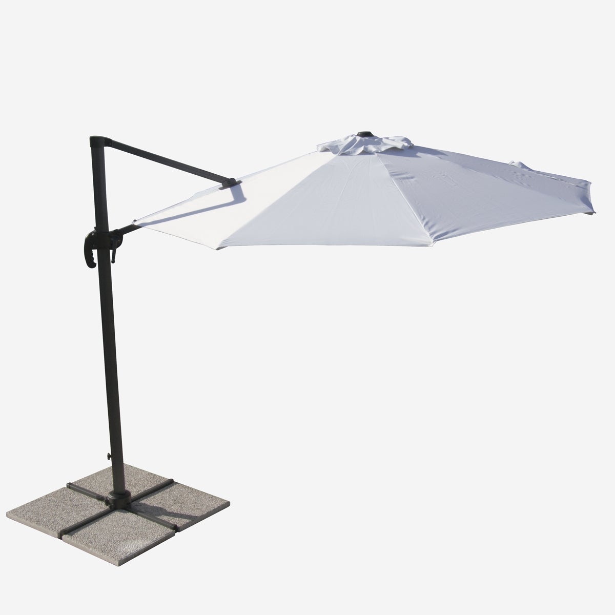 Parasol de jardin déporté 3 mètres en aluminium Paradise - 3