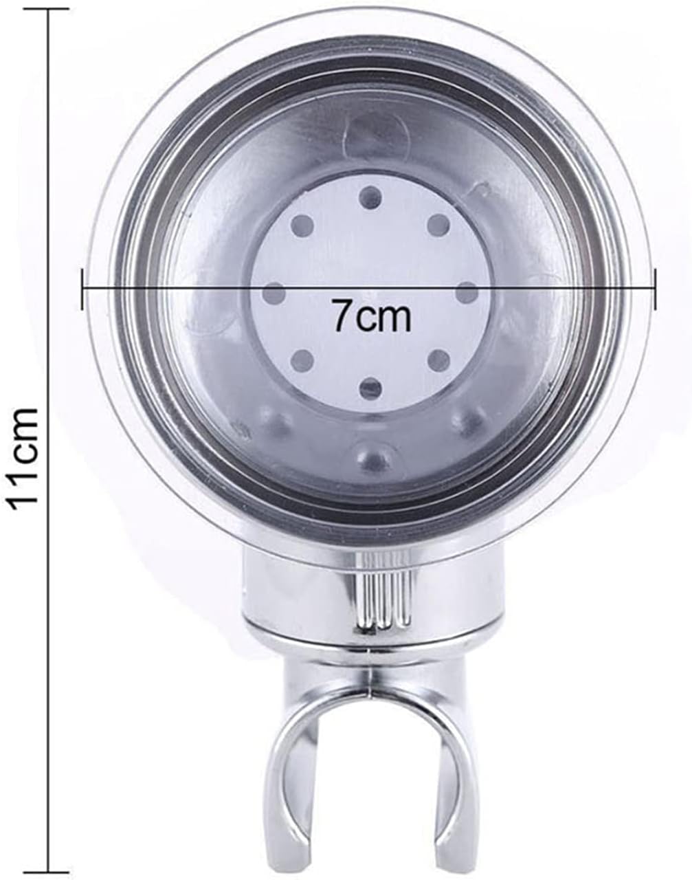 1 PCS Support de pomme de douche réglable amovible support mural de douche ventouse support de tête de douche réutilisable sans perceuse étanche - 2