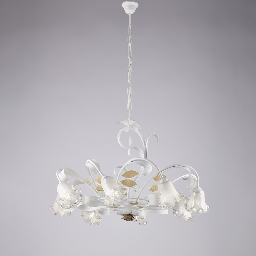 Suspension lustre plafonnier plafonnier métal crème or