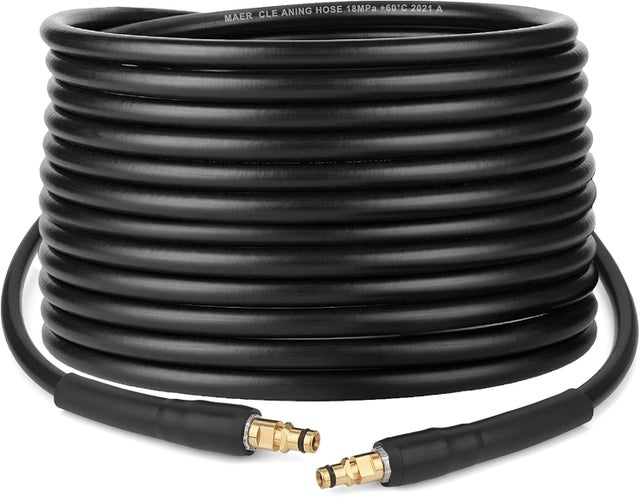 Tuyau pour Nettoyeur Haute Pression Karcher K2 K3 K4 K5 K6 K7 - 10m - Flexible Quick Connect avec Embouts en Laiton