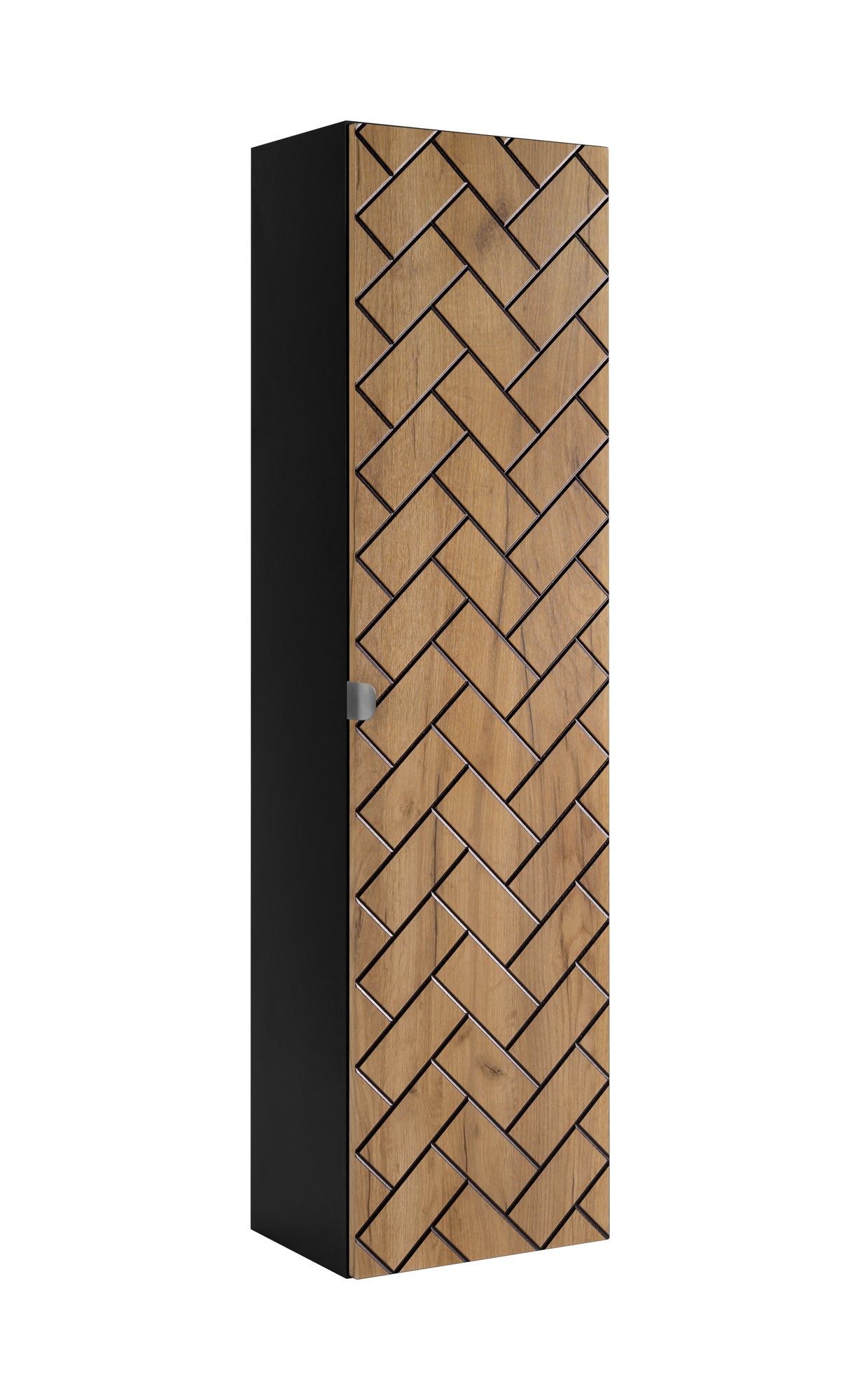 Słupek łazienkowy MADIS 136 cm dąb craft frezowany front wiszący