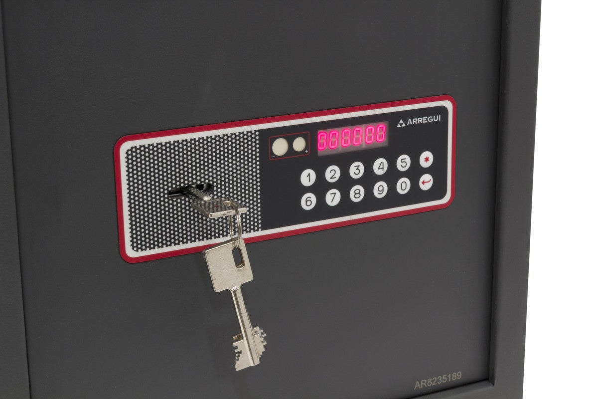 HMF Cassaforte Da Armadio Con Serratura A Doppia Aletta - 50x35x31 Cm, Anthracite