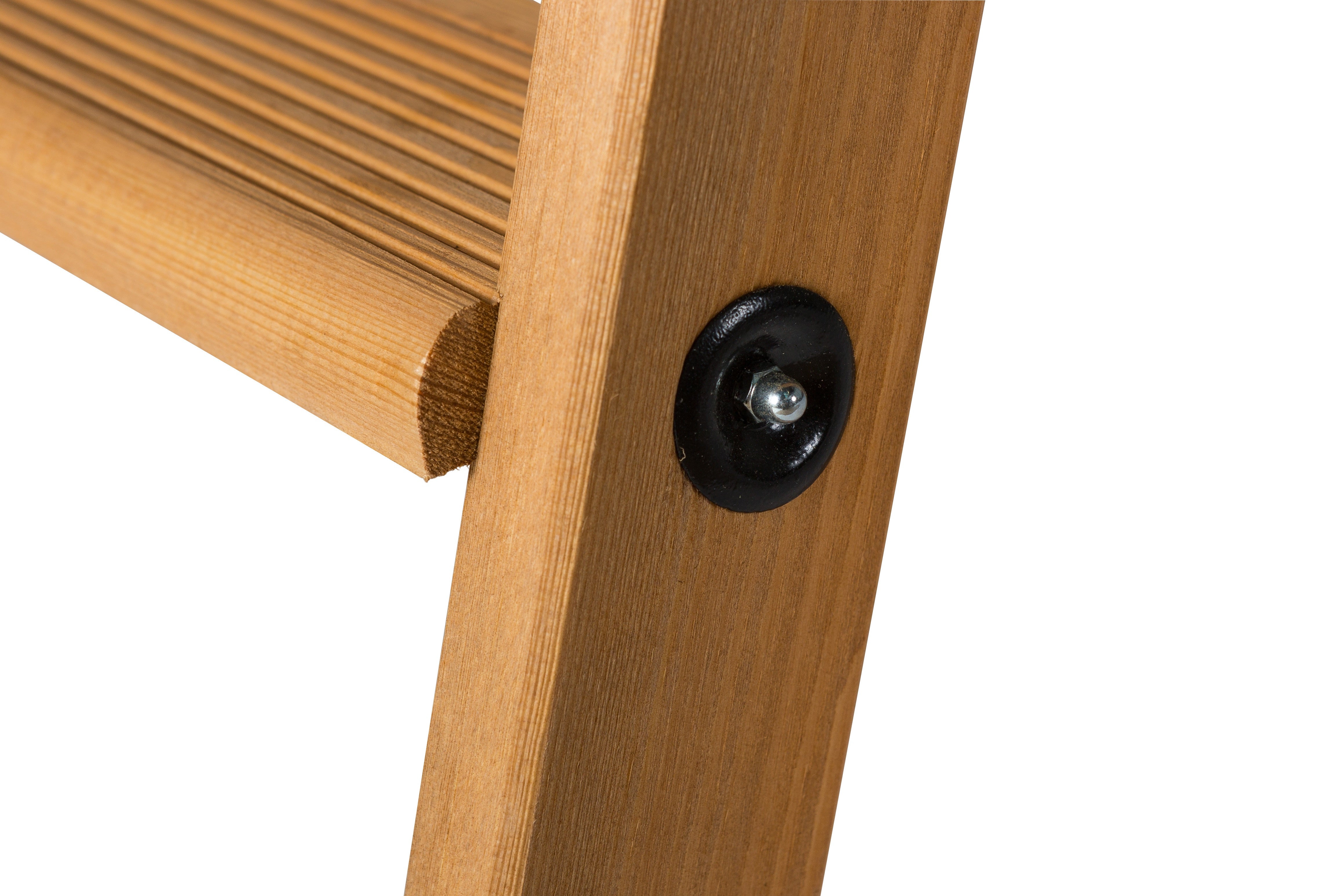 Escabeau double accès bois 2x3 marches + tablette CENTAURE - 483603 - 2