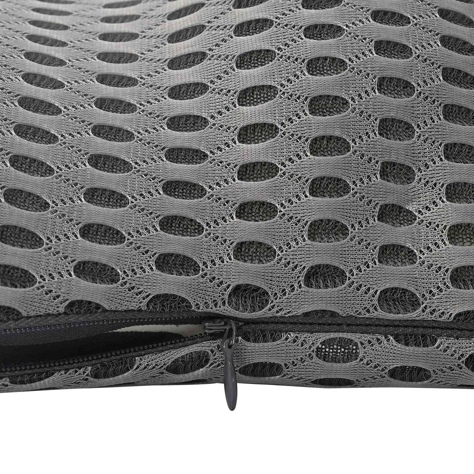 Coussin dorsal en mousse à mémoire de forme gris, 47,5 × 23 × 12 cm - 9