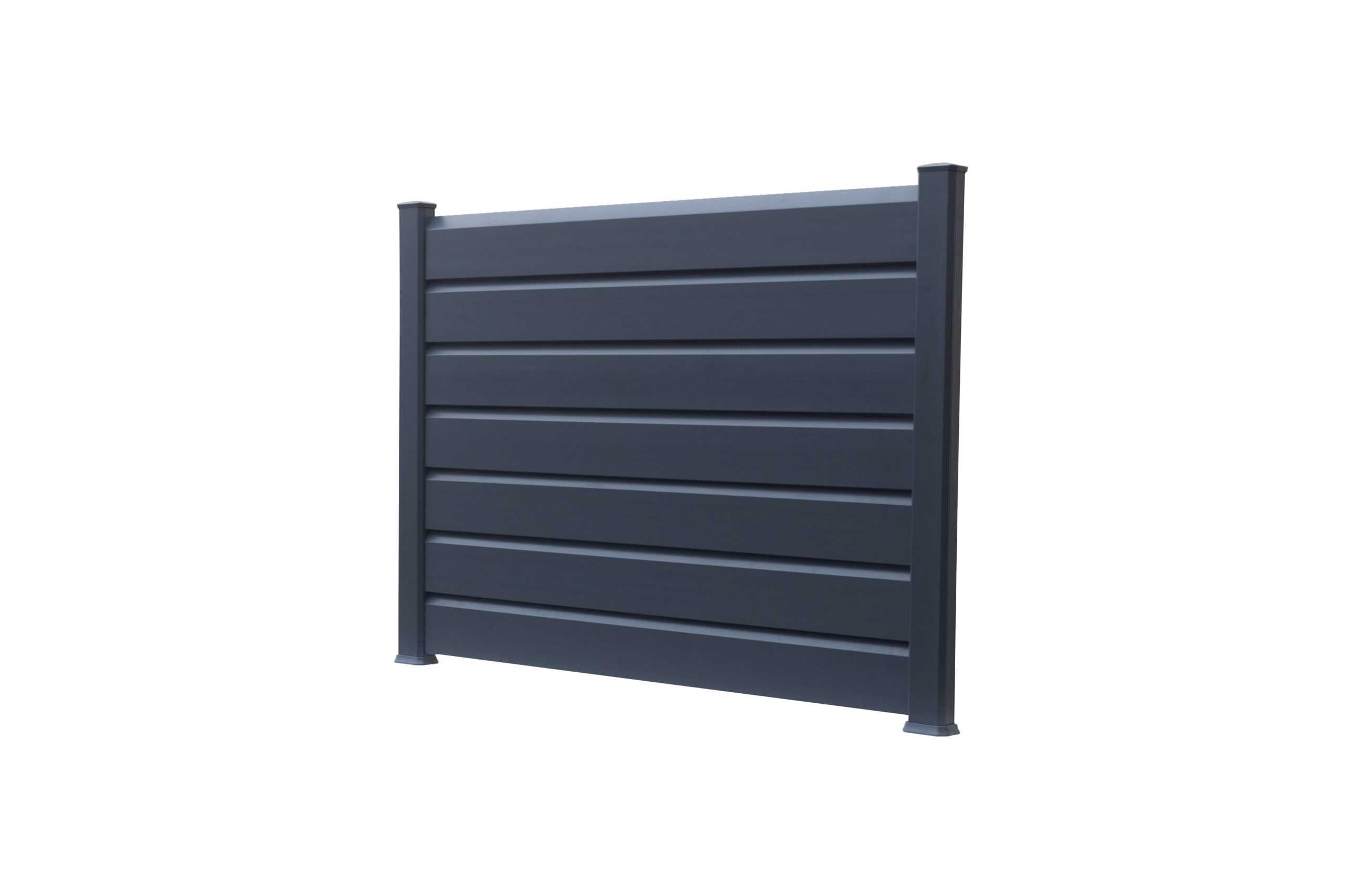 KIT CLOTURE CLOSEA PVC GRIS ANTHRACITE 7016 LG: 3M x HT: 0M97 - 4