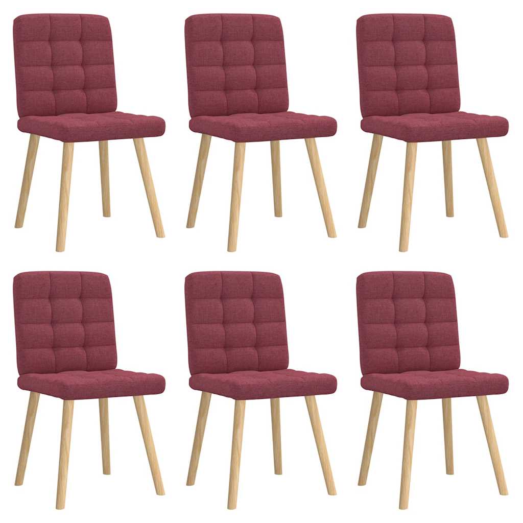 Lot De 6 Chaises De Salle à Manger HWC-N60 – Tissu Öko-Tex – Choix Couleur