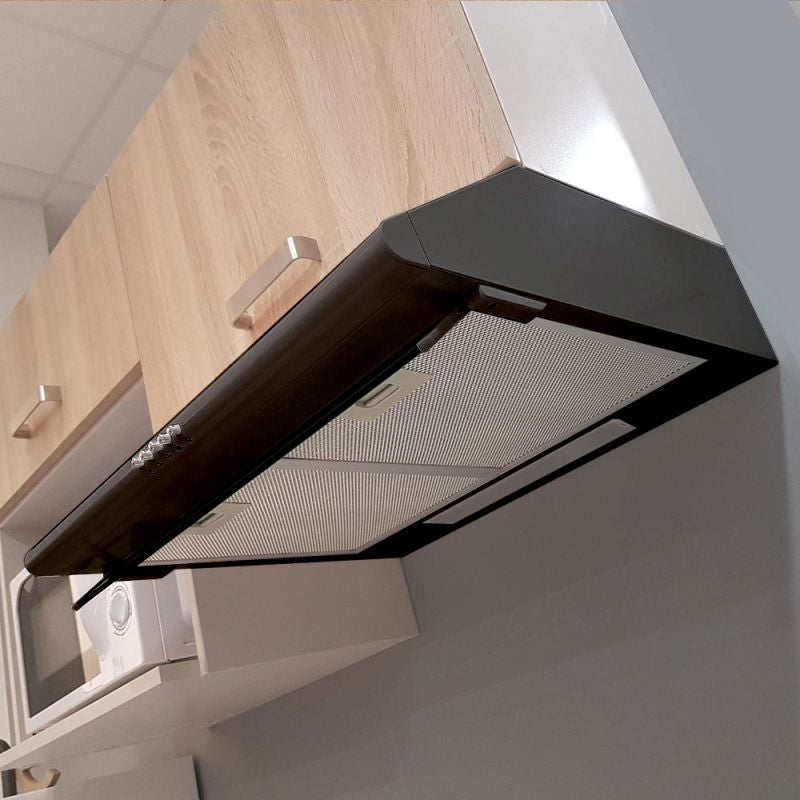 Hotte casquette GLEM 60 cm Noire avec visière - 3