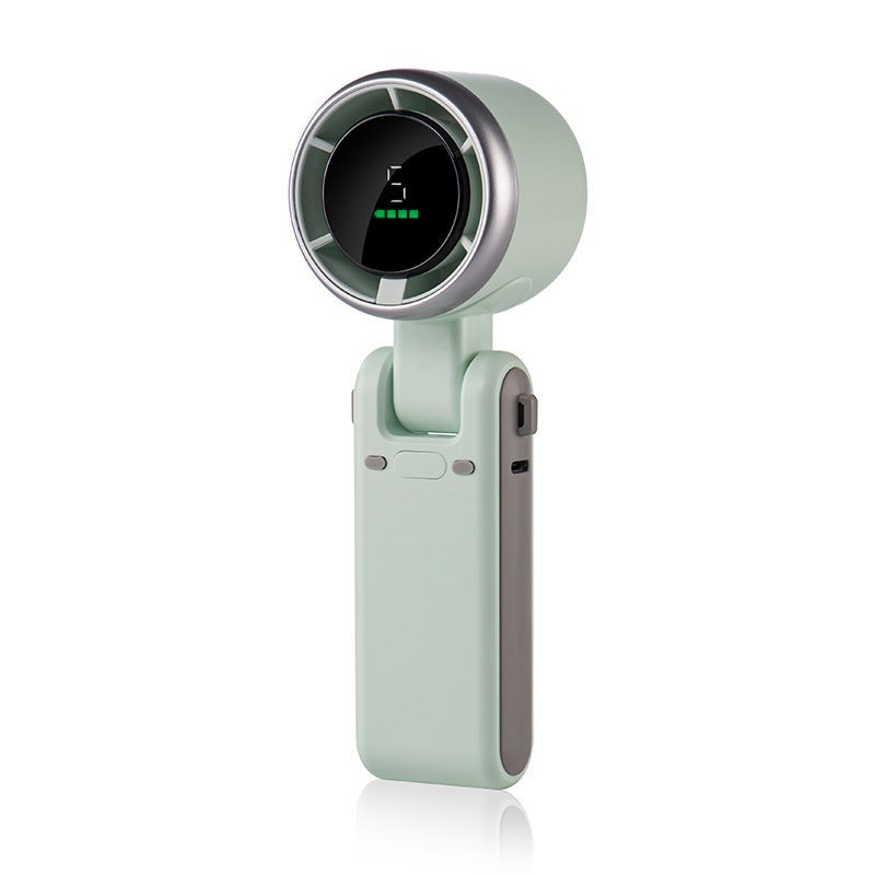 Ventilateur Portable Rechargeable 3000 MAh - Moteur Sans Balais - 100 Vitesses Réglables - Affichage LED - Pour Voyages, Extérieur - 4
