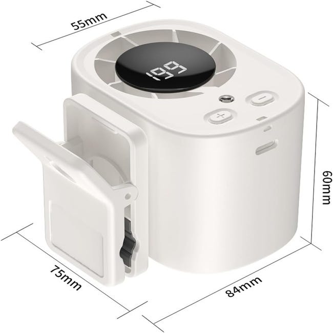 Ventola USB Da Scrivania QUIVATA 4 Pollici | Mini Ventilatore Silenzioso Con Motore Potente, Portatile In ABS 220g